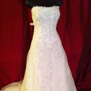 Maggie Sottero Wedding Gown Gretchen Ivory and Silver Size 16
