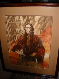  Lithograph Quanah Parker by Henry James Signed Numbered w COA