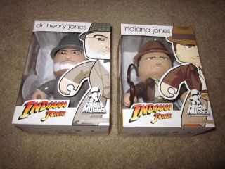 Indiana Jones + Henry Jones Mighty Muggs Hasbro 2008 Action Figure NIB