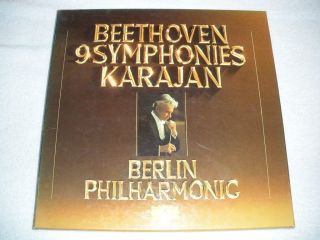 BEETHOVEN 9 SYMPHONIES HERBERT VON KARAJAN BOX SET 8 LP DGG Deutsche