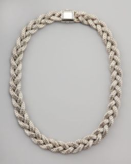 49NY John Hardy Medium Braided Silver Chain Necklace, Personalized