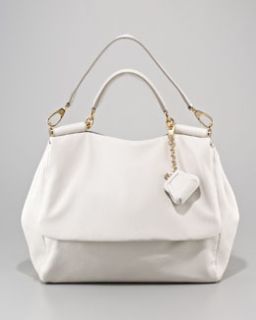 V128K Dolce & Gabbana Miss Sicily Leather Handbag, Large