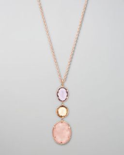 Y11CL Ippolita Multi Stone Pendant Necklace, Orchid