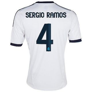 Adidas Sergio Ramos #4 Real Madrid Home Jersey 2012 13