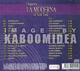 ORQUESTA LA MODERNA OF NEW YORK CD NEW Salsa De Borinquen Rare