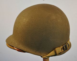  Original Early WWII US M1 Fixed Bale Combat Helmet Hawley Liner