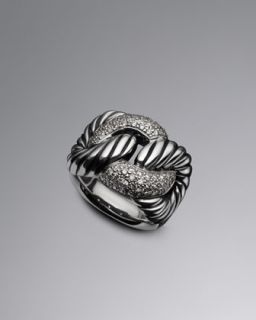 David Yurman Wheaton Ring, Morganite, 16x12mm   