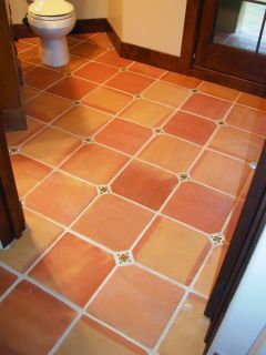 Saltillo Tile Authentic Shape Terra Cotta Clay Terracotta Floor