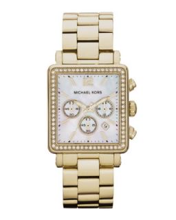 Michael Kors Mid Size Hudson Watch, Golden   