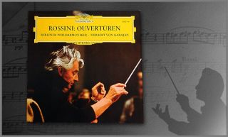 DG 2530 Stereo Herbert Von Karajan Rossini Overtures NM