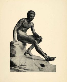  Hermes Roman Messenger God Repose Statue Herculaneum Pompeii