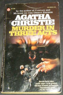 Agatha Christie Murder in Three Acts 1961 Mystery PB