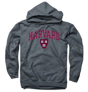 Harvard Crimson Dark Heather Perennial II Hooded Sweatshirt