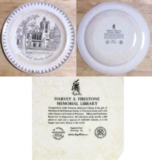 Wedgwood Princeton China Plate The Library Selling Replacements $84
