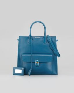 Balenciaga Padlock All Time Tote Bag, Blue Paon   Neiman Marcus