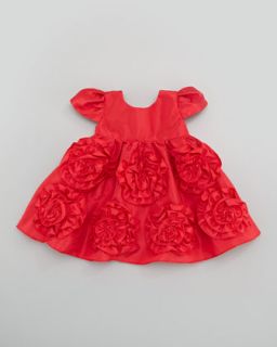  Taffeta Ruffle Flower Dress, Sizes 12 24 Months   Neiman Marcus
