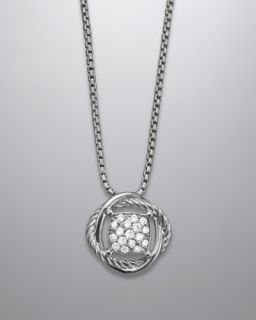 David Yurman Cordelia Necklace, Black Diamond, 18mm   