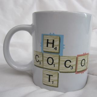 Scrabble Mug Hot Cocoa Coffee Tea Tiles Points Score Letter 2005