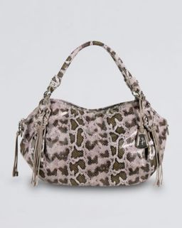 Cole Haan Snake Print Rounded Satchel Bag   