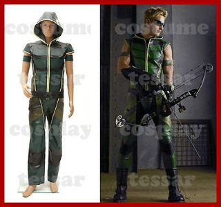 Smallville Justice League Green Arrow Hoodie Costume *Custom Made*