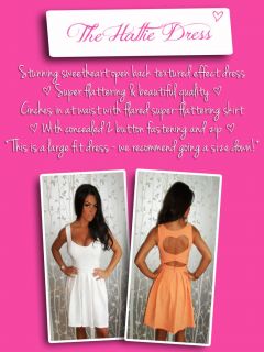 Pink Boutique Hattie Sweetheart White Peach Textured Cut Out Backless