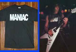 Metallica Maniac Shirt James Hetfield Vtg Metal Slayer