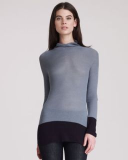 Vince Colorblock Sweater, Steel   