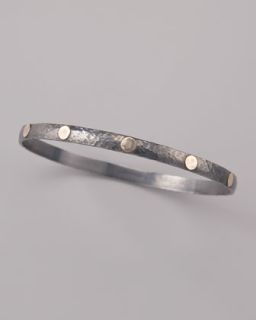 Tai Hammered Silver O Ring Bracelet   