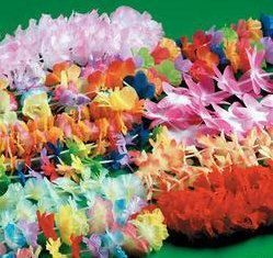 100 Simulated Silk LEIS hawaiian luau party favor lei supplies beach