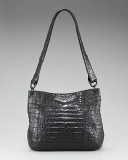 Nancy Gonzalez Crocodile Bucket Messenger Bag   