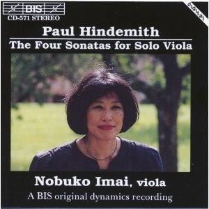 CENT CD Nobuko Imai Hindemith Sonatas for Solo Viola on BIS