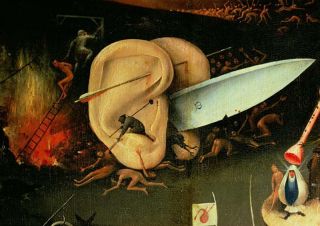 Hieronymus Bosch Ear with Knife Detail Print Canvas