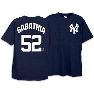 cc sabathia new york yankees name and number t shirt navy