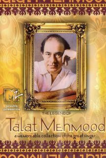 HINDI INDIAN SONGS DVD THE LEGEND OF TALAT MEHMOOD ** MUST HAVE **