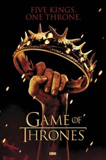 HBO Game Of Thrones Five Kings One Throne Poster