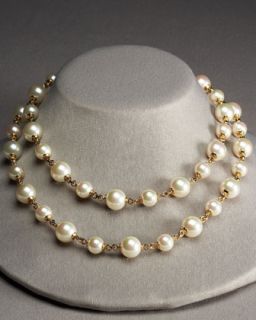 Majorica Pearl Chain Necklace   