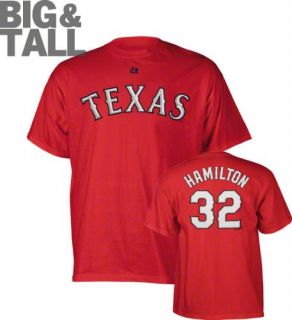  Rangers #32 Big & Tall Name and Number Red T Shirt