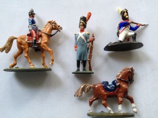 Napoleonic French Imperial Grenadiers with Two Horses