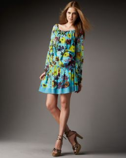 Jean Paul Gaultier Floral Print Tunic Dress   