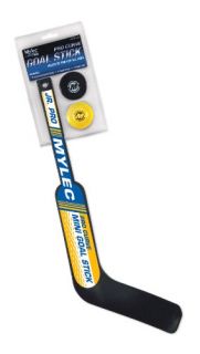 features of mylec mini knee hockey goal stick set includes 1 precurved