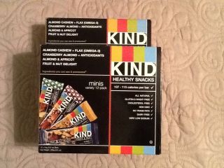 Kind Minis Variety 12 Pack 2 Boxes 24 Mini Bars Included