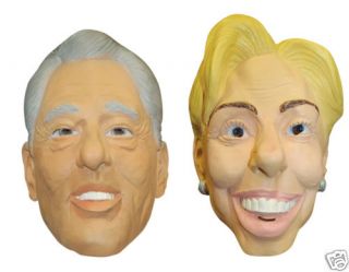 BILL HILLARY MASK funny COUPLES president COSTUME