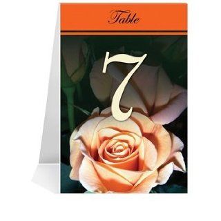 Wedding Table Number Cards   Rose Sherbet Dessert #1 Thru