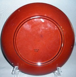 Harker Pottery 12 Chop Plate Rockingham Brown Vintage