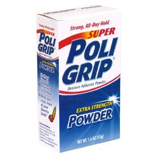 PoliGrip Super Denture Adhesive Powder, Extra Strength 1.6