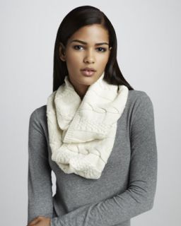 UGG Australia Cable Knit Infinity Scarf, Cream   
