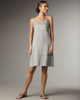 Eileen Fisher Twinkle Linen Slip Dress, Womens   Neiman Marcus