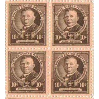 Booker T. Washington Set of 4 x 10 Cent US Postage Stamps