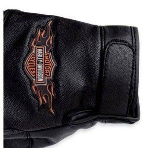 New Harley Davidson Fingerless Leather Riding Gloves Mens L Large