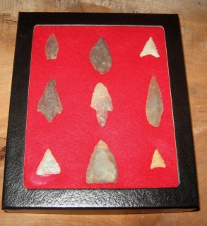 Arrowheads from An Estate Sale in A Case 